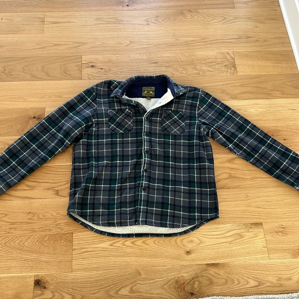 Anchorage Expedition Brand Sherpa Lined Plaid Shirt Jacket (XL)